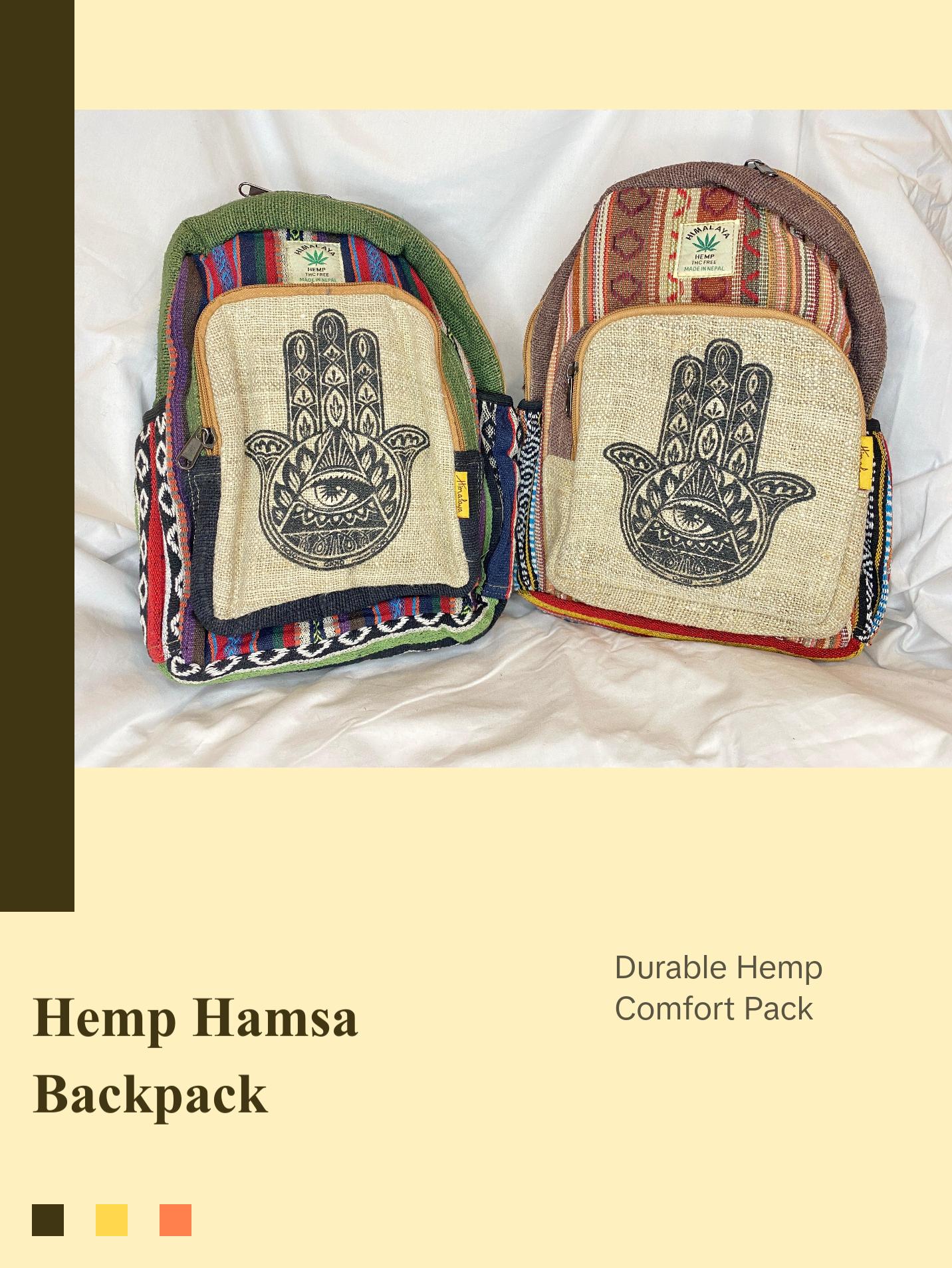 HAMSA Himalayan Hemp Backpack