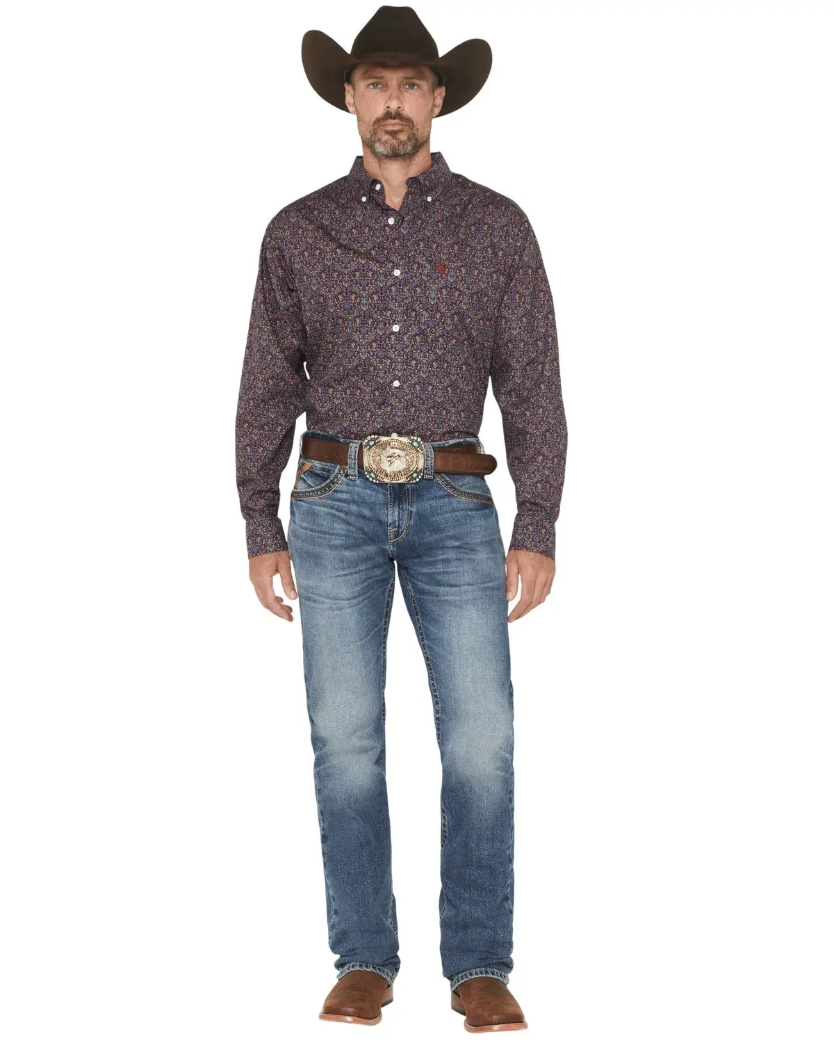 Ariat Men's Men'S Boot Barn M7 Livermore Coltrane Medium Wash Slim Straight - 10074824