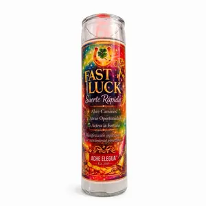 Fast Luck 7 Colors 7 Day Candles for Manifesting By Ache Elegua