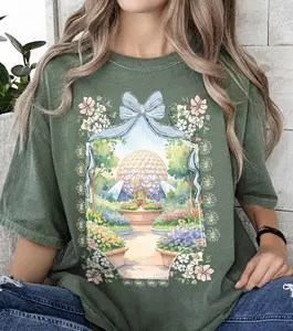 Youth & Adult Epcot Flower and Garden Festival 2026 Shirt Figment Orange Bird Gardener Graphic Tee, Family Trip Vacation Shirts