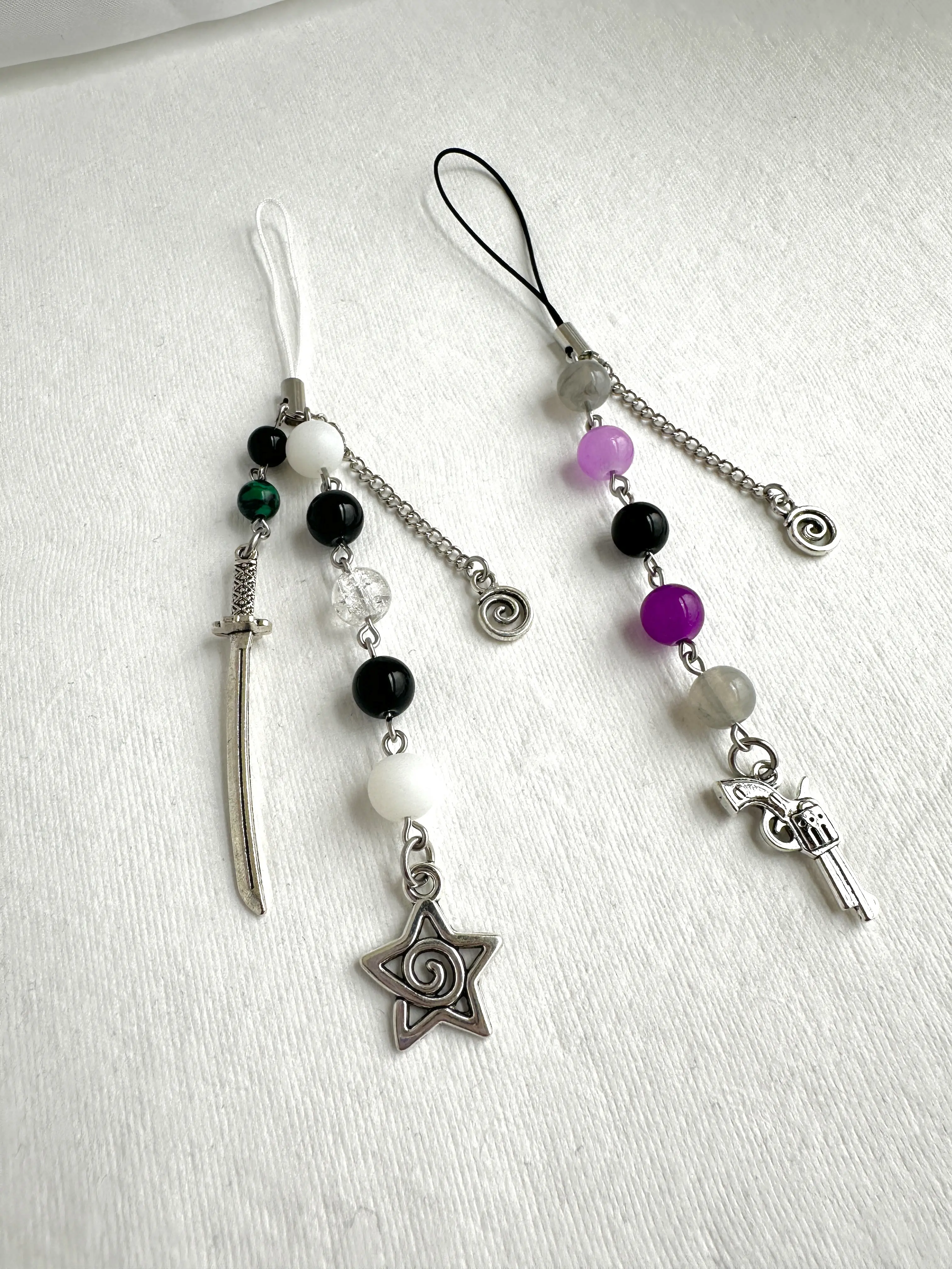 Anime Sanemiii and Genyyya Beaded Phone Charms