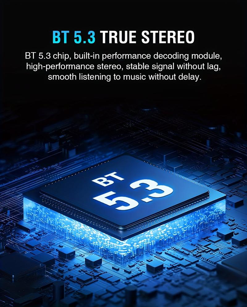 Bluetooth 5.3 Car Adapter Charger 4-Port Fast Charging PD36W QC3.0 18W Wireless FM Transmitter Deep Bass LED Backlit Hands-Free Calling USB Drive Support