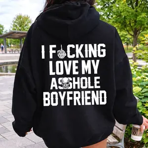 I F*cking Love My As BOYFRIEND Funny Couple Quote T-Shirt – Unisex Graphic Tee