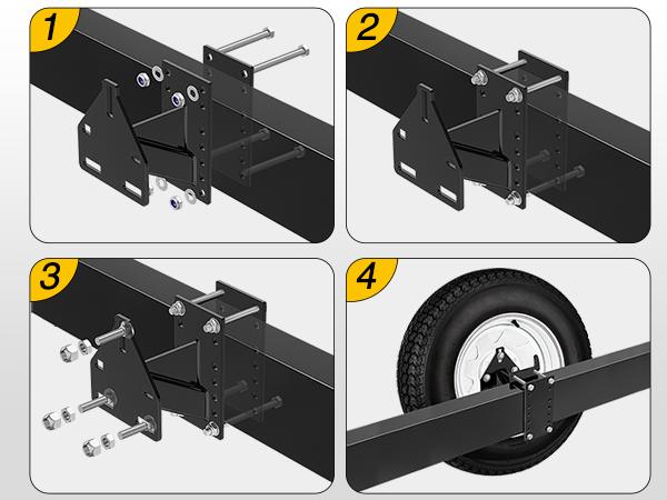 Nilight Spare Tire Carrier 3-Nuts Design Boat Trailer Carrier Bracket Utility Trailer Accessories Fits 4 & 5 & 6 Lugs Trailer Wheels on 4" 4.5'' 4.75'' 5'' 5.5''and 6''Bolt Patterns 150 Lbs Nilight Spare Tire Carrier 3-Nuts Design Boat Trailer Carrier Bracket Utility Trailer Accessories Fits 4 & 5 & 6 Lugs Trailer Wheels on 4" 4.5'' 4.75'' 5'' 5.5''and 6''Bolt Patterns 150 Lbs