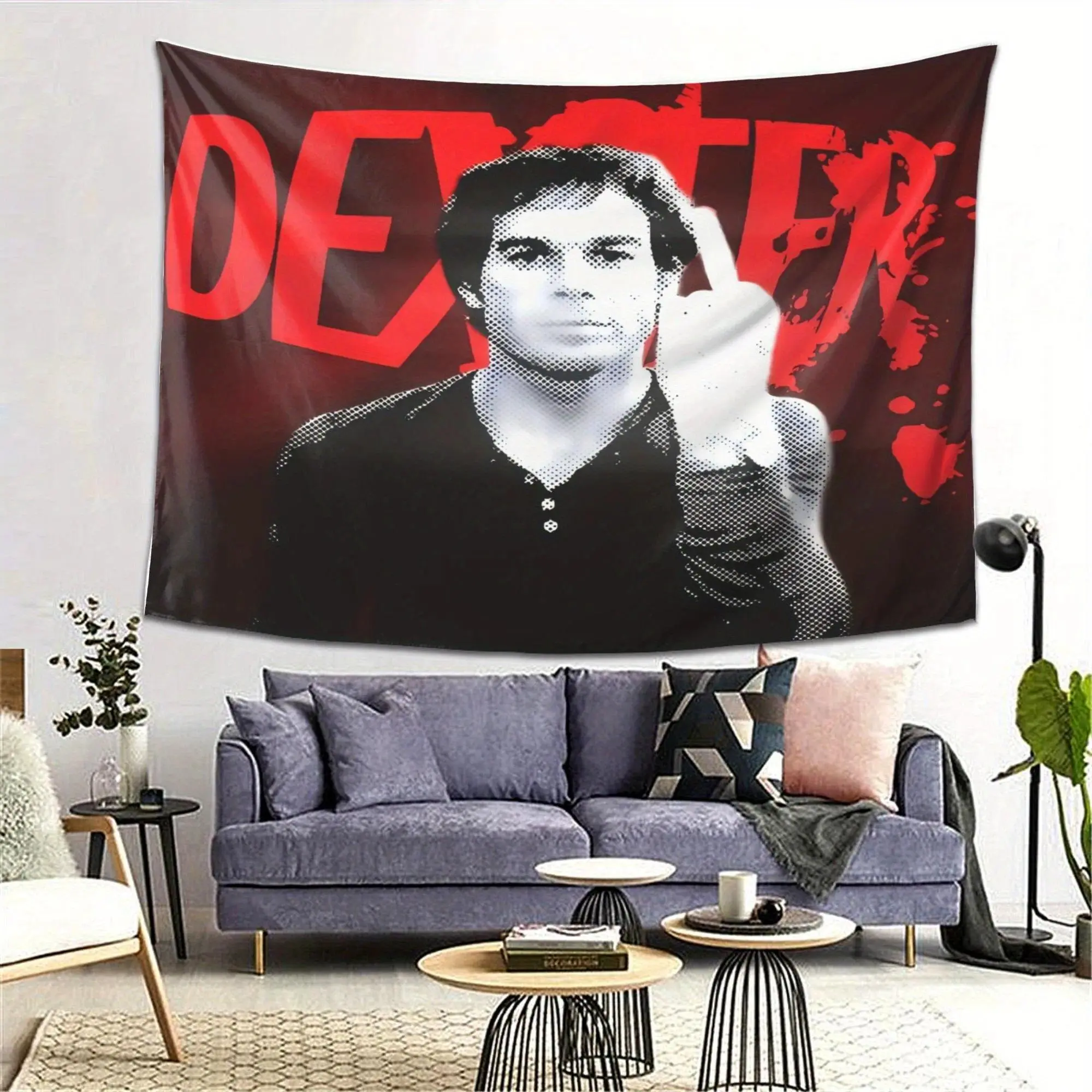 Dexter TV Drama Inspiration Tapestry Hippie Wall Hanging Tapestry Living Room Home Dormitory Decoration Art Home Decoration