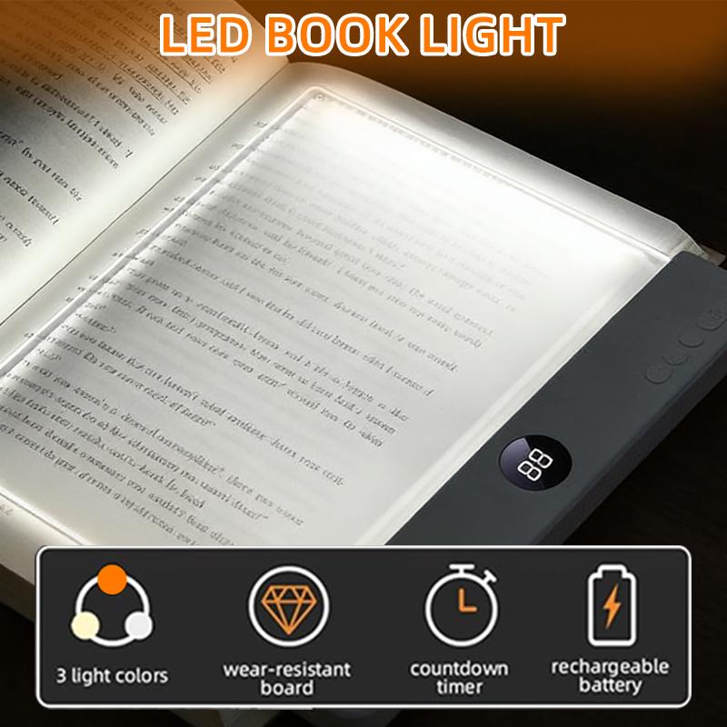 Digital countdown timer on clip-on reading light