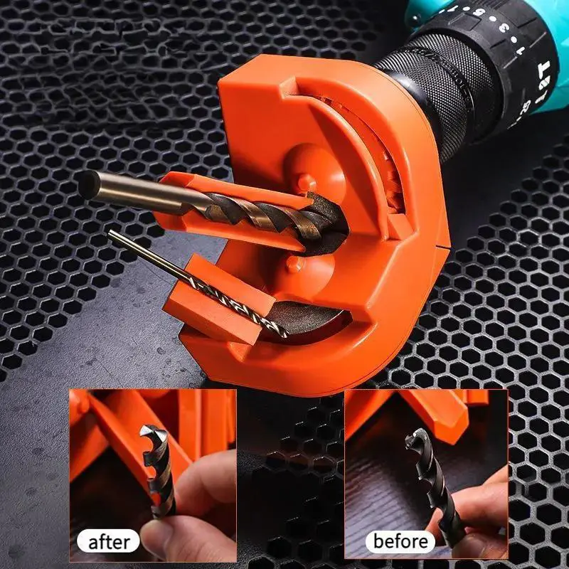 Portable Multi-Size Drill Bit Sharpener Tool Set, Fast Sharpening Tool for Home, Workshop Use