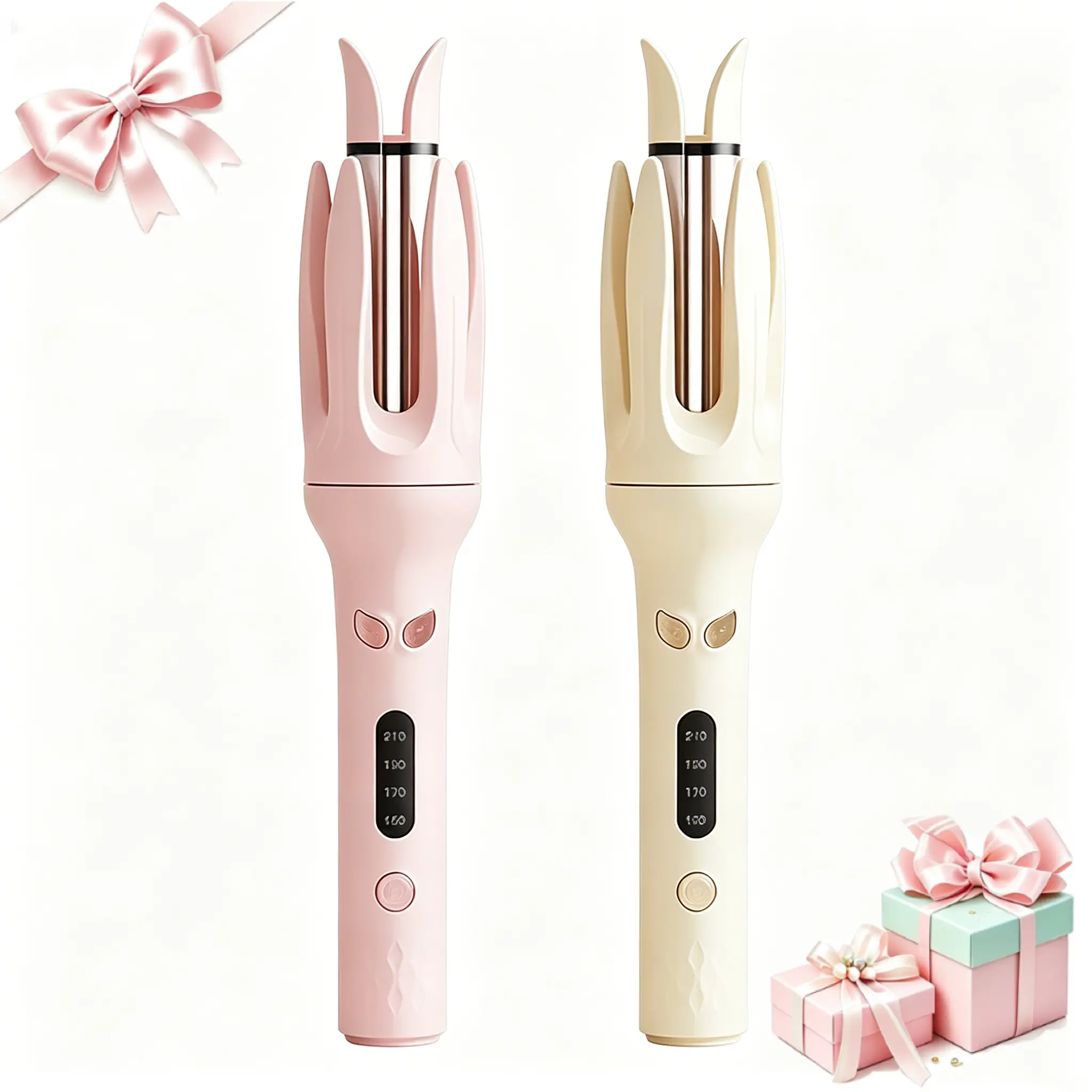 28mm Automatic Hair Curler, Fully Automatic Rotating Negative Ion Lazy Curling Wand with 4 Adjustable Temperatures, Anti-Damage Electric Hair Styling Tool for Home Use, Ideal Gift for Women