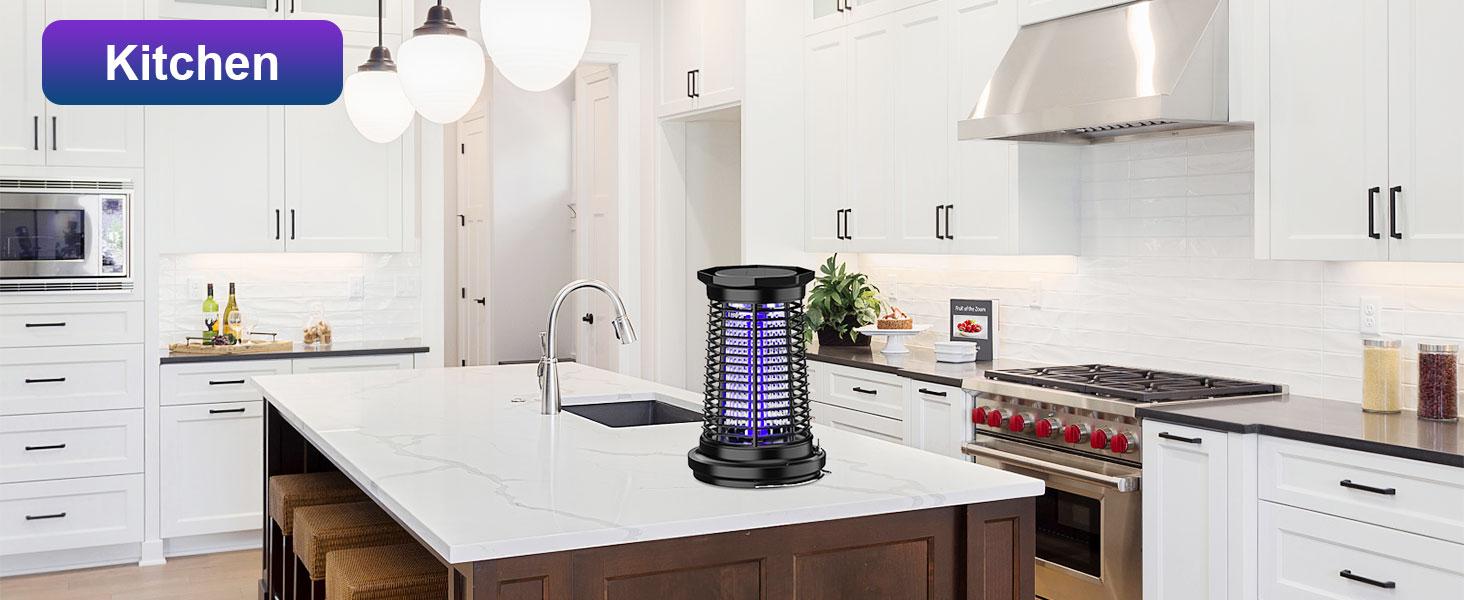 4500V Electric Insect Zapper, USB Rechargeable Solar Mosquito Killer Lamp with UV Light, for Home, Backyard, Garden, Camping Handy Cordless