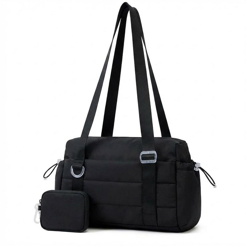 Quilted Down Bags  Mini Gym Bags for Women 2 Set Small Bag Duffle Handbag with Wet Compartment and Coin Wallet Soft Lightweight Material Workout Outdoor Sports Bag Tote Bag Shoulder Bag Pouch Multiple colors Travel bag