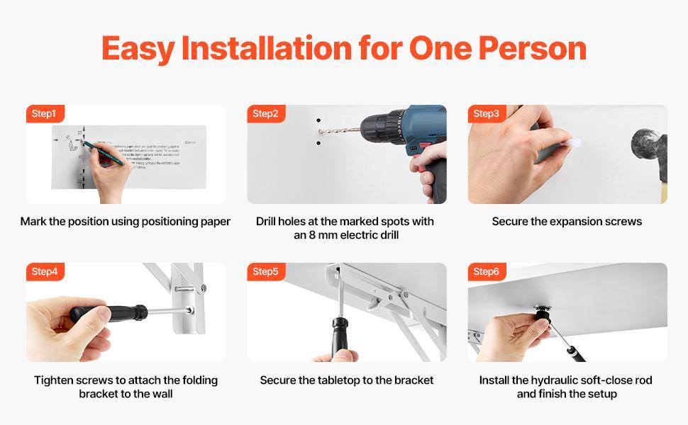 SucceBuy Wall Mounted Folding Table Drop Leaf Floating Desk with Bracket Fold Down for Home Office Room Kitchen Space-Saving SucceBuy Wall Mounted Folding Table Drop Leaf Floating Desk with Bracket Fold Down for Home Office Room Kitchen Space-Saving