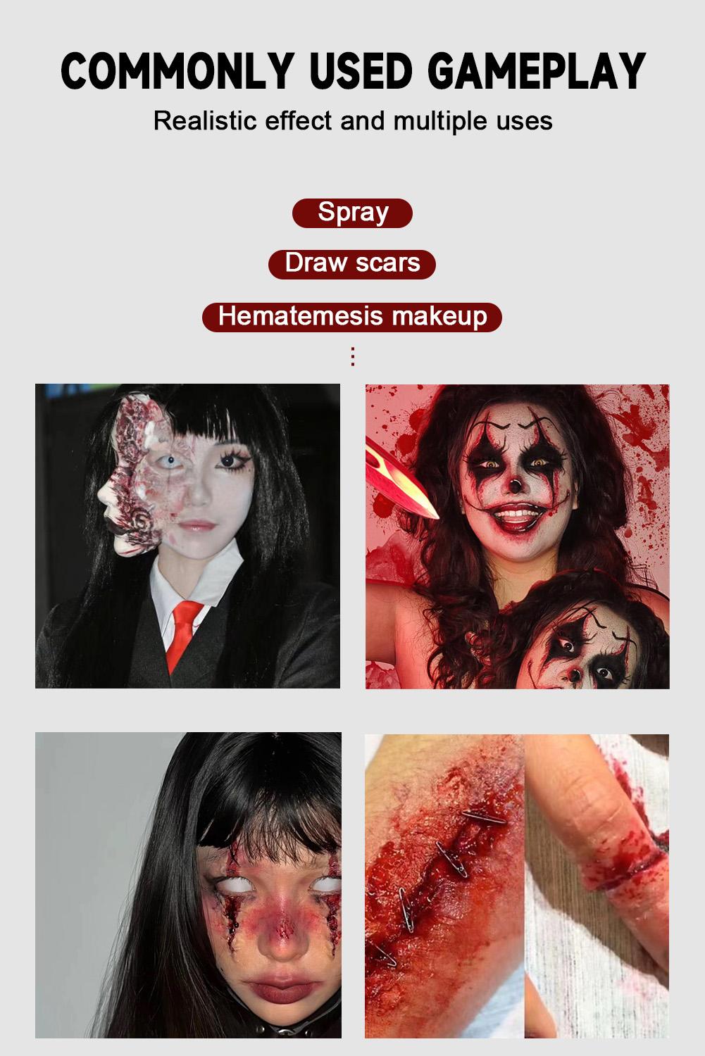 Ytruns 30ML Halloween FX Plasma Cream Ultra Realistic Fake Blood & Scars Special Effects Makeup for Horror Cosplay & Spoof Parties