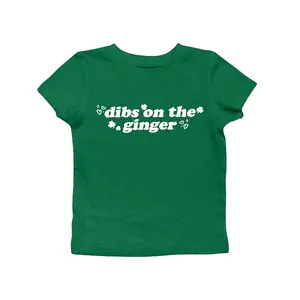 Dibs On The Ginger Crop Top, Funny St Patrick’s Day Party Crop Tank, Bar Crawl Party Shirt, girls night out top, trendy patricks day outfit