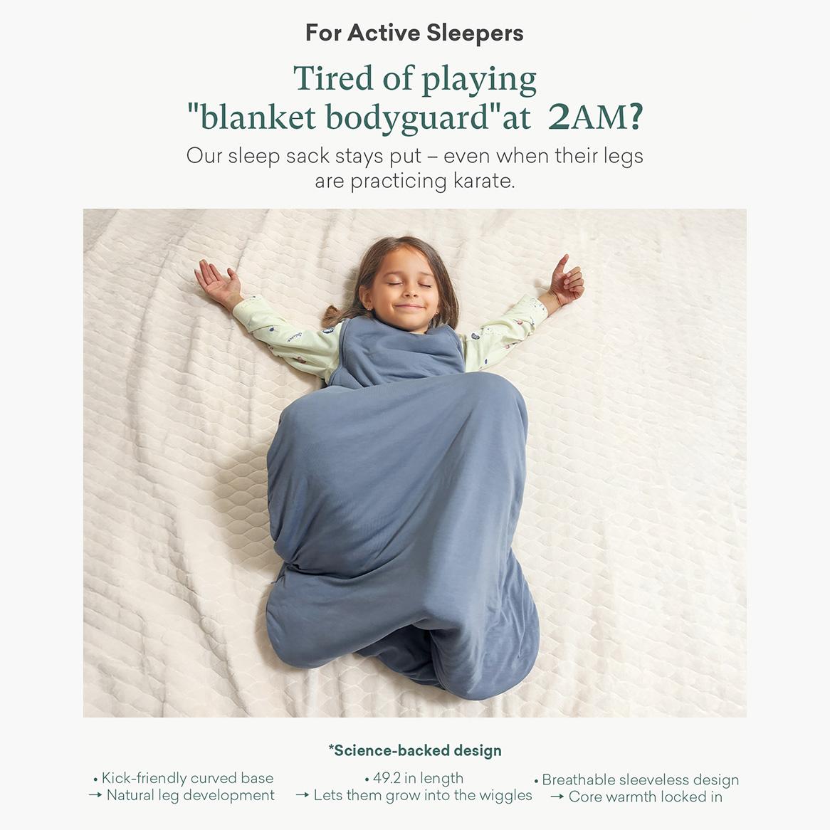 PurComfy Supersoft Toddler Sleep Sack 0.5/1.0/2.5 TOG, Premium Bamboo Viscose 2-Way Zipper for Cooling & Cozy Sleepwear for 15-48months, Unisex  Infant Toddler Wearable Sleeping Clothes