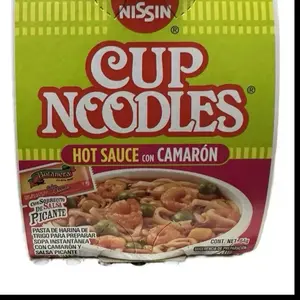 6 Sopas Nissin Cup Hot Sauce Con Camaron