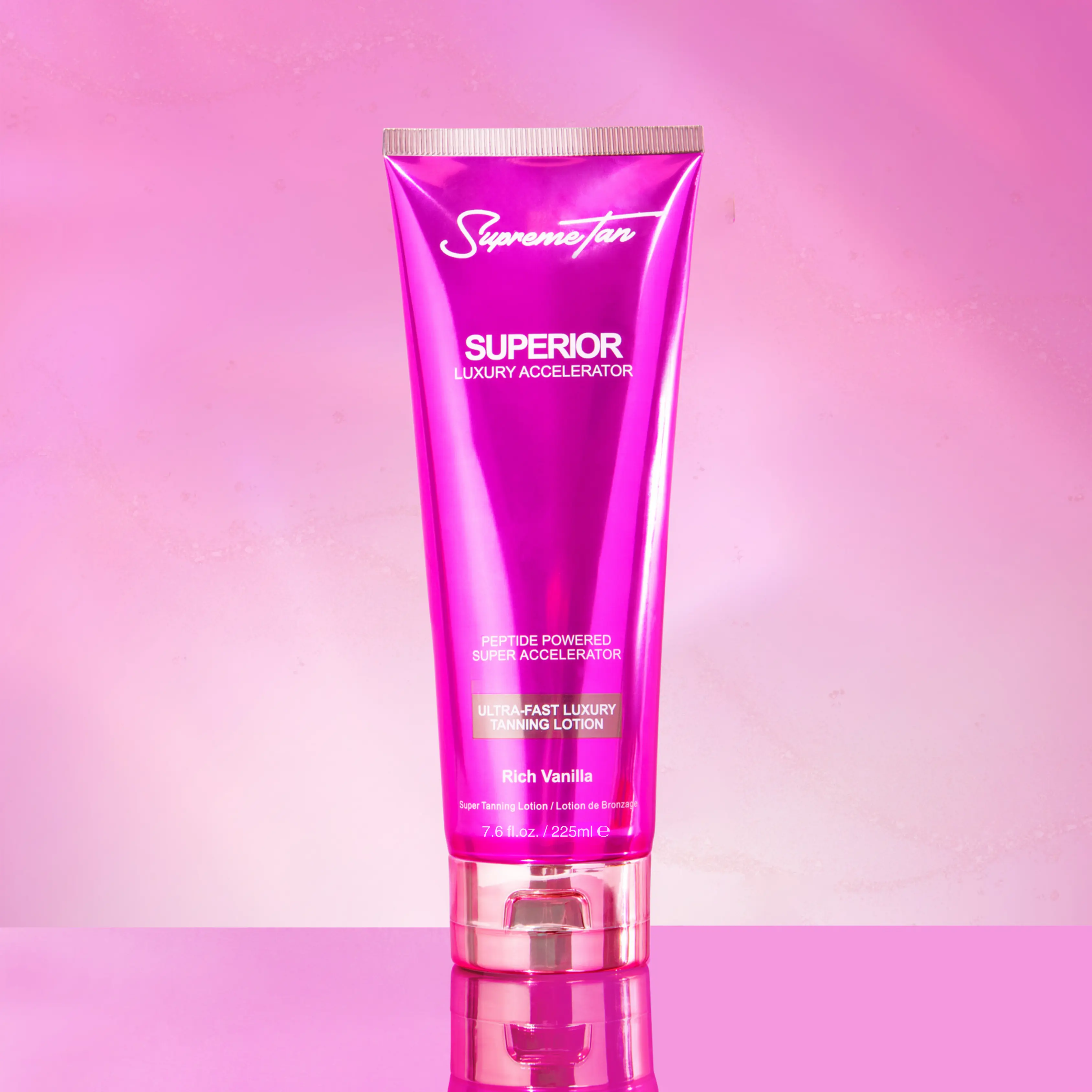 SupremeTan SUPERIOR Luxury Tanning Accelerator Lotion - Vanilla Peptide Powered Advanced Formula