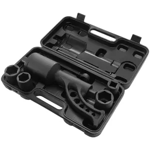 VEVOR Torque Multiplier Wrench Set 1 Inch Drive 6800Nm Heavy Duty Lug Nut Remover with 4 Sockets 21-41mm Anti-slip Handle Portable Storage Case