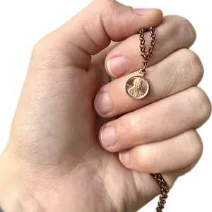 Copper Penny Pendant on Copper Chain