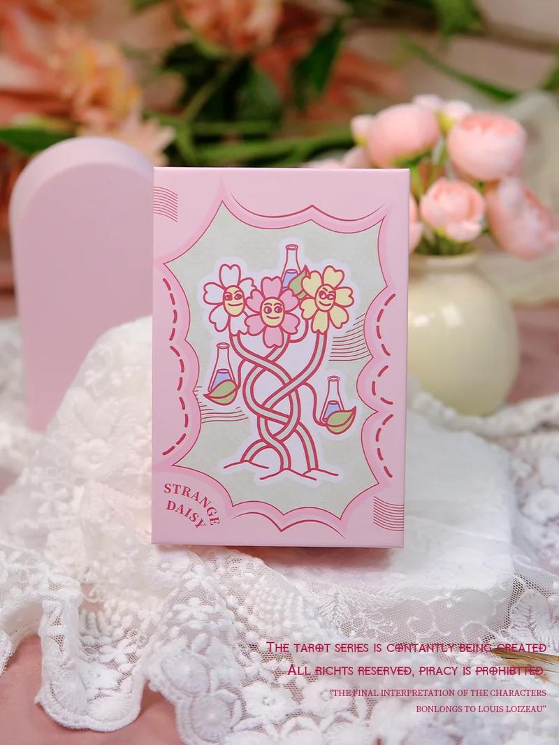【Wohstudios】Ridiculous Flowers Standard Edition Quirky Simple Cute Drawing Style Tarot Cards, Copperplate Paper