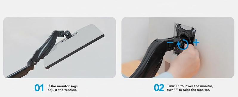 HUANUO Dual Monitor Arm Adjustable Gas Spring Monitor mount for Gaming and Home Office Setups, Monitor Arm hold up to 30" with 19.8 lbs Max Weight and C-Clamp or Grommet Hole Mounting