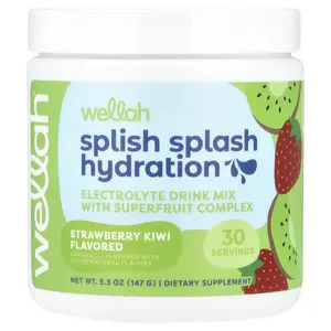 Wellah Splish Splash Hydration, Strawberry Kiwi, 5.3 oz (147 g)