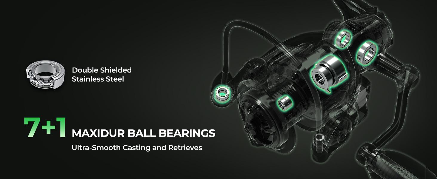 KastKing Spartacus II Twin-Tip Fishing Rod and Reel Combo, Casting Combo, Fishing Poles and Reels Combo, KastFlex IM6 Graphite Blanks, 2-Piece Rods with Extra Tips