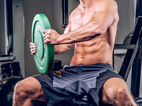 【 Olympic Games  Plates】Bearbro Colored Bumper Plates set, Color Olympic Bumper Plates, High Bounce Bumper Weight Plate with Steel Insert, 2-Inch Universal Fit, Strength Training Weight Lifting Plate for Fitness Workouts