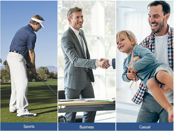 BOSTANTEN | Mens Belt Leather Ratchet Easy Release Belt For Men Dress and Casual with Adjustable Buckle Textured [Fathers Gift]