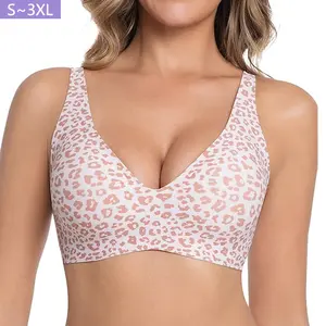 Women Jelly Bras Wirefree Full Coverage No Underwire Everyday Bras Comfortable Wireless Padded Tshirt Bra