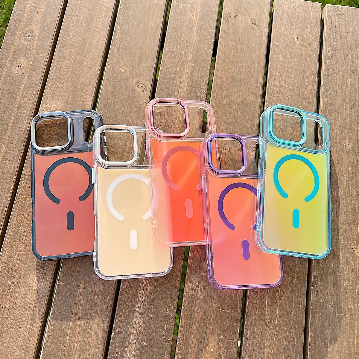 For iPhone 17 Pro Max/17 Air 16 15 Pro Max 14 13Pro/Plus Case Luxury Soft TPU Slim Translucent Matte Magnetic Wireless Charging Shockproof Cover