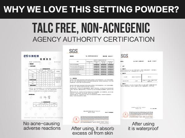 CARSLAN Soft Foucs Make-up Powder, Translucent Loose Setting Powder, Matte, Oil Control, Waterproof, Proeless, 24h Longlasting Talc Free Face Powder