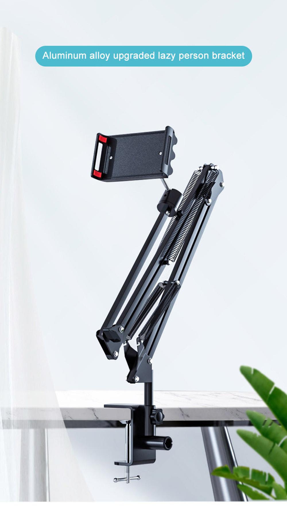 Tablet Stand Phone Holder, Adjustable 360° Rotation Universal Flexible Long Neck Tablet Holder for iPhone/iPad/Kindle, Hands Free Desk Bedside Lazy Arm Stand