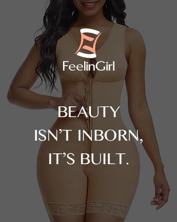 FeelinGirl Shapewear Bodysuits For Women Tummy And Waist Shaper Compression Fabric Womenswear