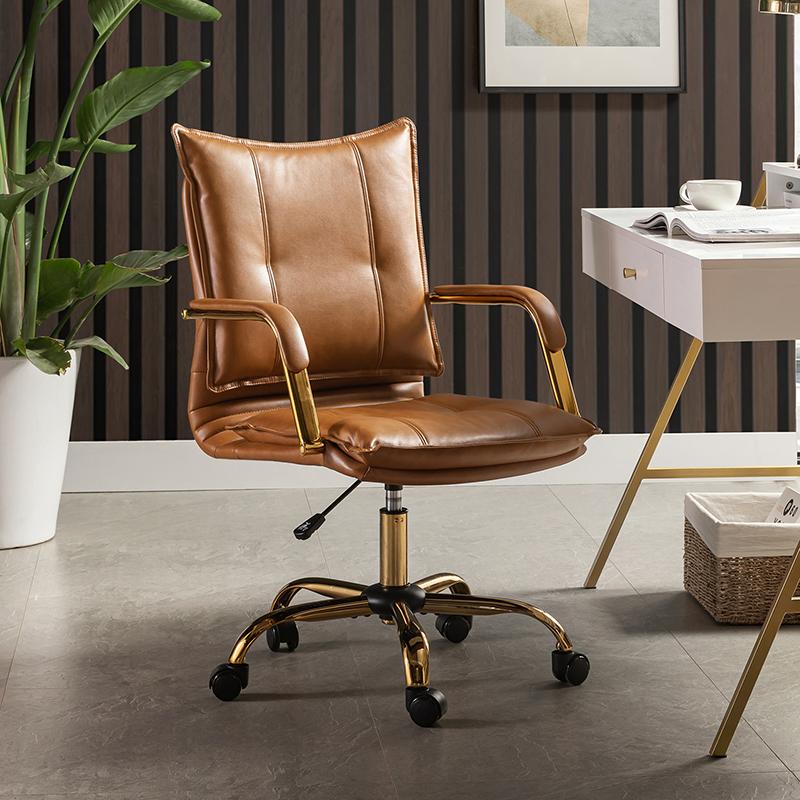 Hulala Michele Modern Office Chair, Computer Task Chair, Criss Cross Chair, with Arms Height-adjustable with Tufted for the Living Room and Office
