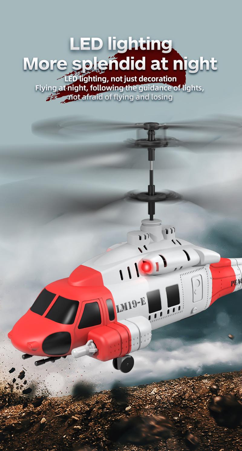 BRRRRT Multifunctional Remote-Controlled Helicopter with Firing Projectiles Six-axis Gyroscope One-touch Takeoff Landing Speed Adjustment Extended-range 2.4G Remote Control Stationary Hovering LED Lighting Effects Perfect Christmas Gift for Children
