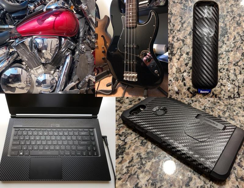 Carbon Fiber Pattern Car Sticker, Self Adhesive Scratch-resistant Car Body Sticker, Multifunctional Waterproof Car Decal, Universal Car Exterior Accessories