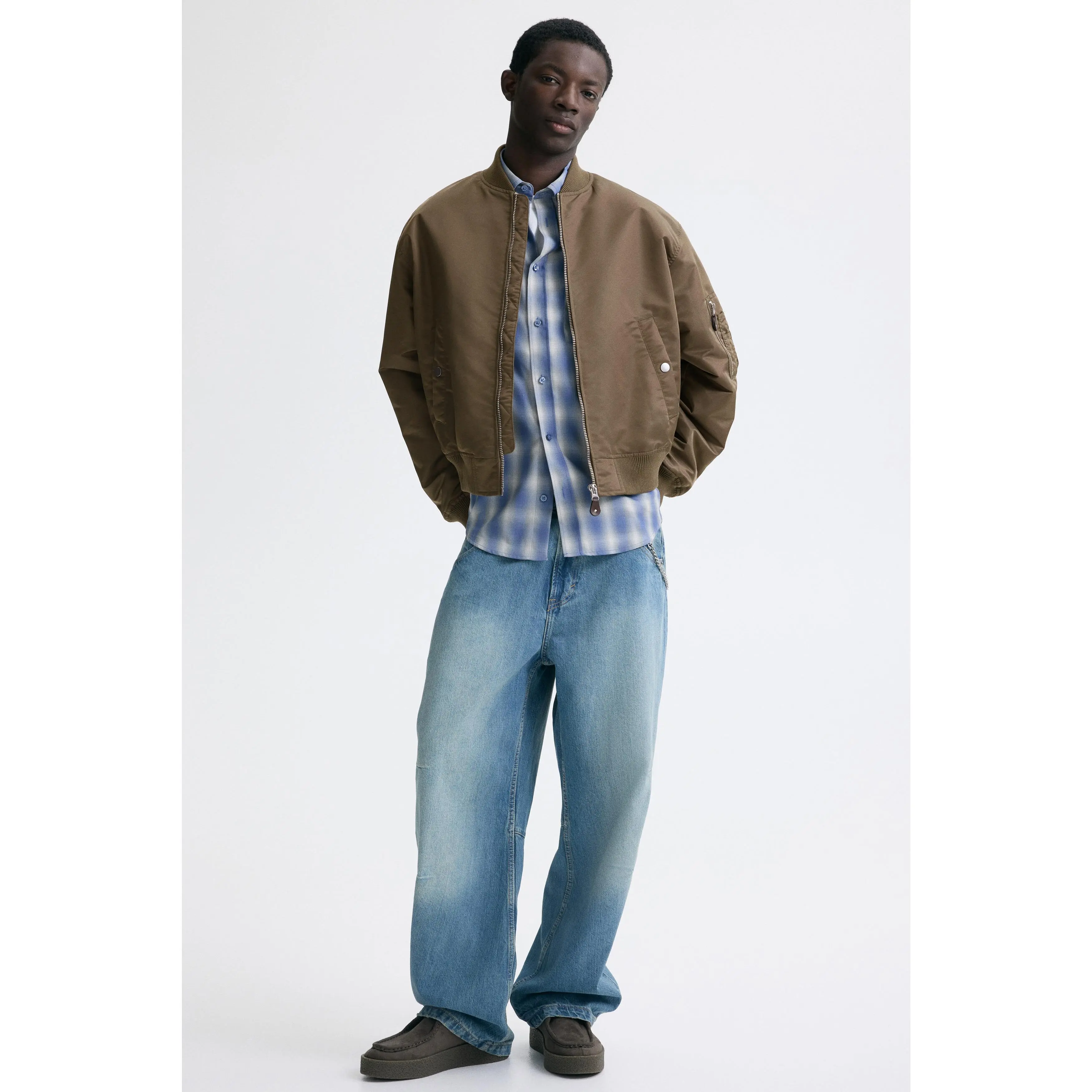 H&M Padded nylon bomber jacket H&M Padded nylon bomber jacket