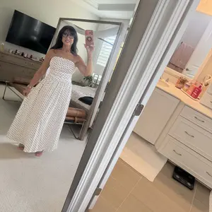 Women's Elegant Chic Fashion Polka Dot Strapless Dress, Elegant Formal Style Stylish Sleeveless Maxi Dress for Parties and Casual Wear Womenswear, Elegant Evening Dress, Formal Dress, Dresses for Party