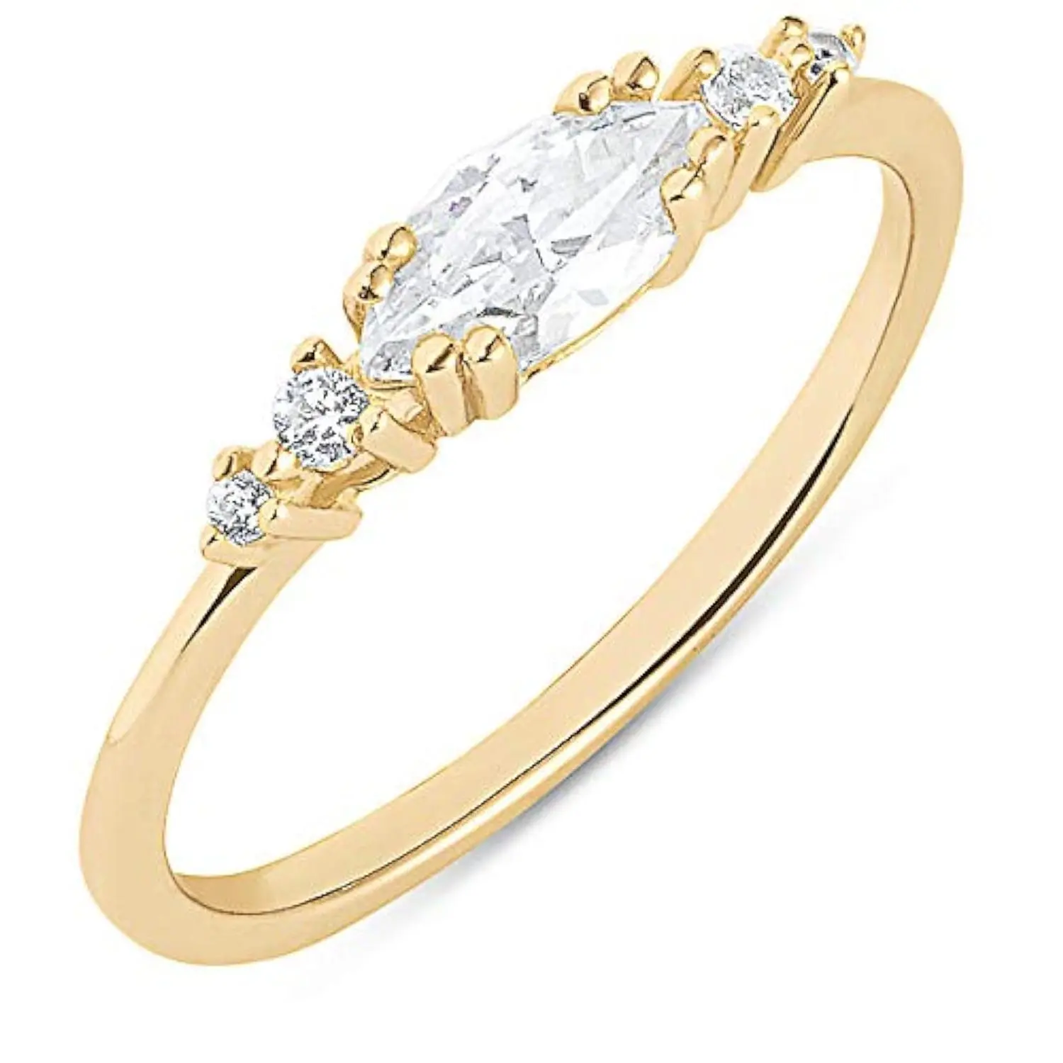 Sterling Rings For Women  Cz Cluster Engagement Ring Plated Womens Wedding Bands Stackable Aaaaa Cubic Zirconia Comfort Fit
