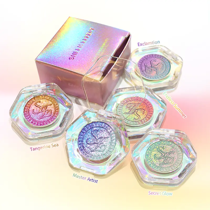 SE SheenEffect Multichrome Shimmer Glossy Eyeshadow - Youth-Focused, Multicolor Gradient Eyeshadow For Party MakeupMultichrome Eyeshadow With Stunning Color Shift,Color Shift,Highly Pigmented, Color-Shifting, Long-Lasting, Talc-Free, Gluten-Free EyeMakeup