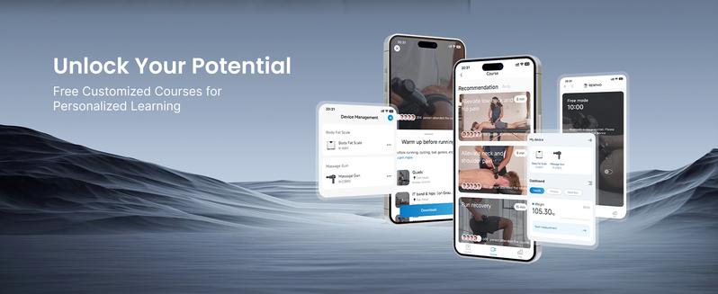 RENPHO Massage Gun Deep Tissue with Heat and Cold, Percussion Muscle Massage Gun Bluetooth with 12mm Amplitude, Handheld Massager Gun, Power+ Thermacool