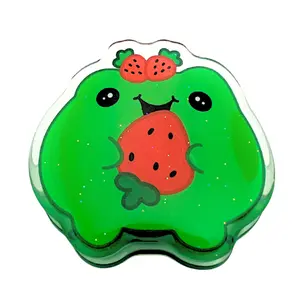 Acrylic Page Clip with Glitter Overlay, Freddy the Frog by Wook Books