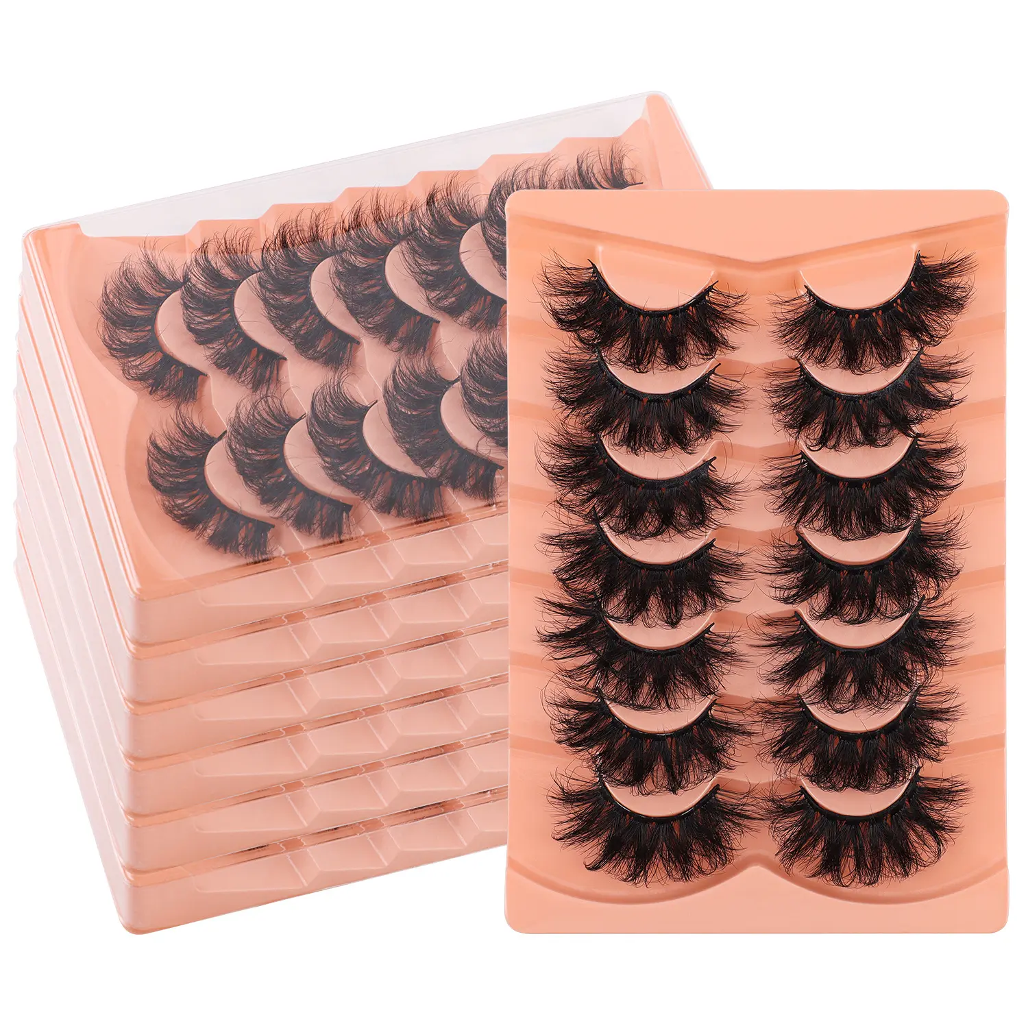 Soft Mink False Eyelashes Pack - Multi-Style Eyelash Set with Wispy, Natural, Dramatic Lashes for Eye Makeup, Beauty & Cosmetic Products, Wispy Lashes, Cosmetic Makeup, Multiple