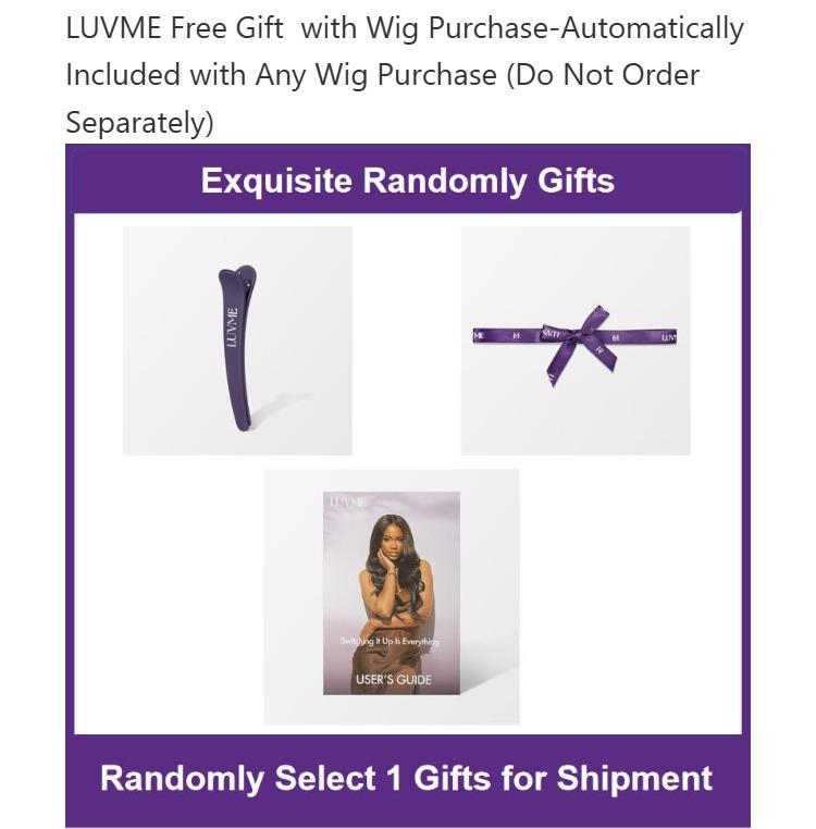 【Not For Sale】LUVME Free Gift with Wig Purchase-Automatically Included with Any Wig Purchase (Do Not Order Separately)