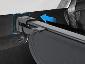 Nilight Trunk Cargo Cover for Hyundai Santa Fe 2019 2020 2021 2022 2023, Retractable Security Shade Rear Cargo Cover, with Trunk Storage Net Vehicle Accessories