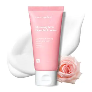 Face Republic Blooming Time Bakuchiol Cream 50ml 1.69 fl oz | Day & Night Nourishing Cream, Wrinkle Care | Bakuchiol, Adenosine | Firm, Elastic, Plump Skin | Cruelty-Free Vegan Korean Skin Care