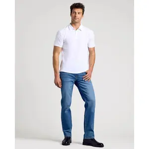 True Classic Men's Short Sleeve Collar Neck Classic Polo Shirt