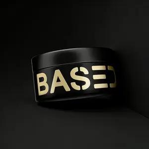 BASED Pomade | Medium Hold & Medium Shine Finish | Simple Effective Styling for All Hairstyles | Natural Vibe | Resists Humidity | Gentle on Hair | All-Hairstyle Versatility
