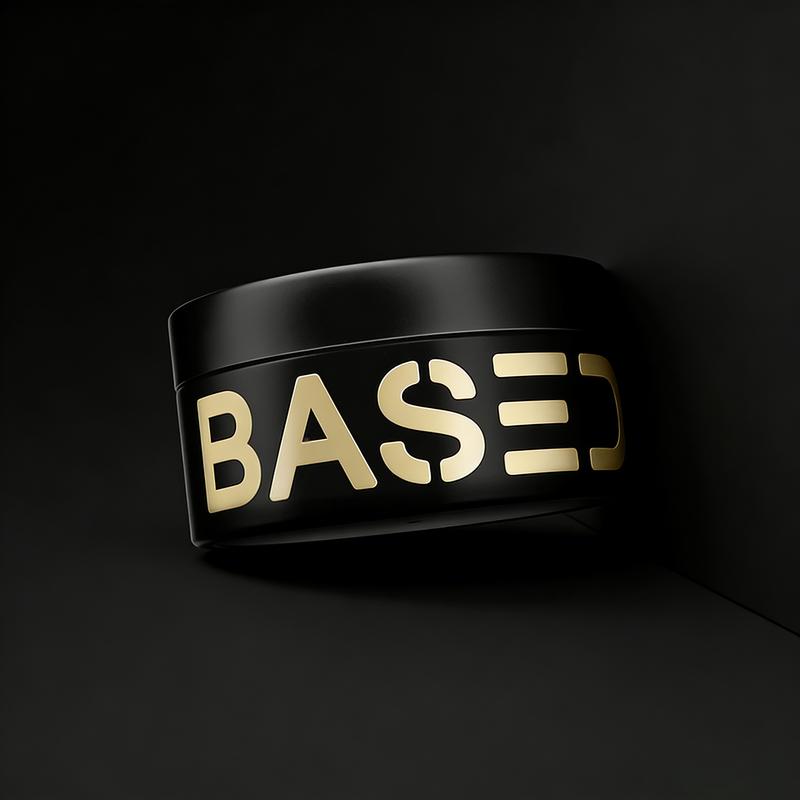 BASED Pomade | Medium Hold & Medium Shine Finish | Simple Effective Styling for All Hairstyles | Natural Vibe | Resists Humidity | Gentle on Hair | All-Hairstyle Versatility