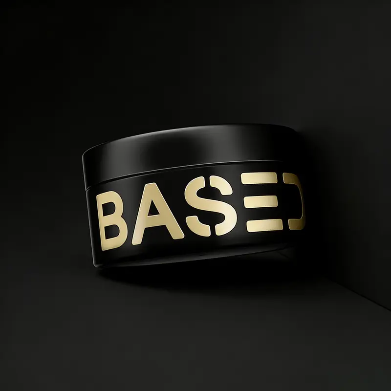 BASED Pomade | Medium Hold & Medium Shine Finish | Simple Effective Styling for All Hairstyles | Natural Vibe | Resists Humidity | Gentle on Hair | All-Hairstyle Versatility